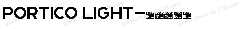 Portico Light字体转换